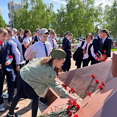 Митинг, посвященный 78-ой годовщине Победы в ВОВ